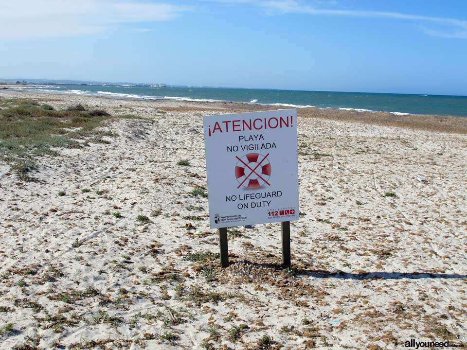 Playa de Punta de Algas en San Pedro del Pinatar