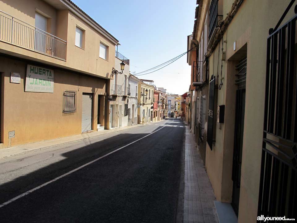 Calle Santa Eulalia en Totana