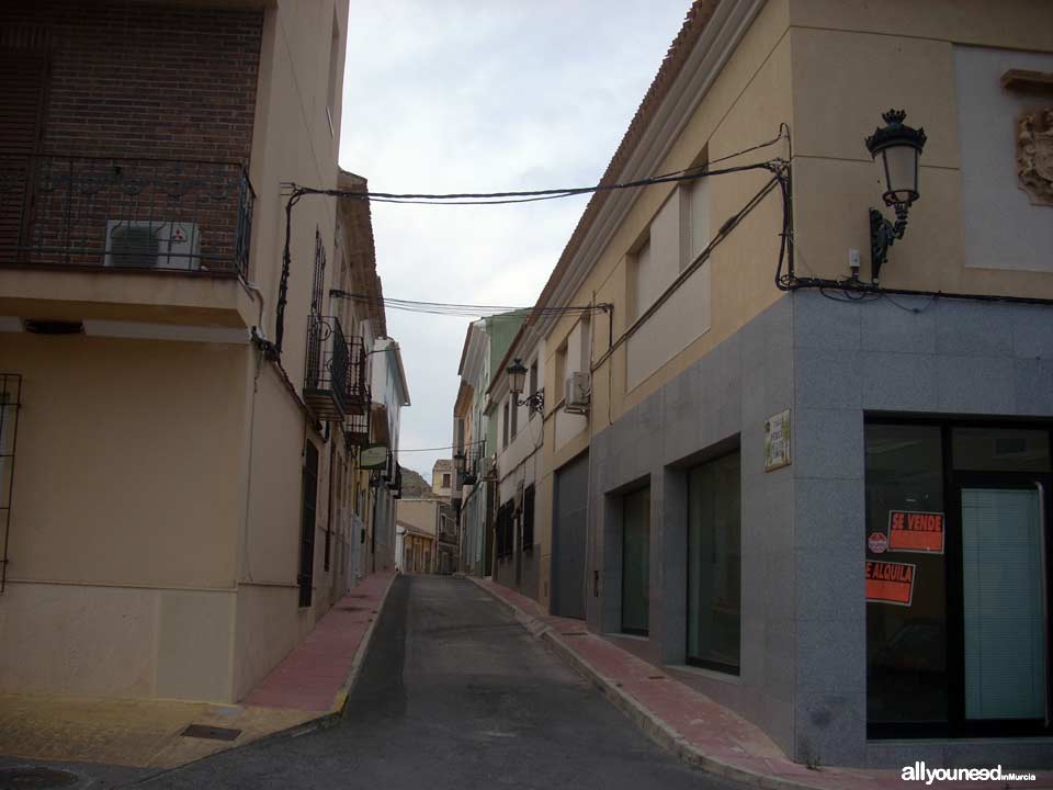 Calles más típicas de Villanueva del Río Segura