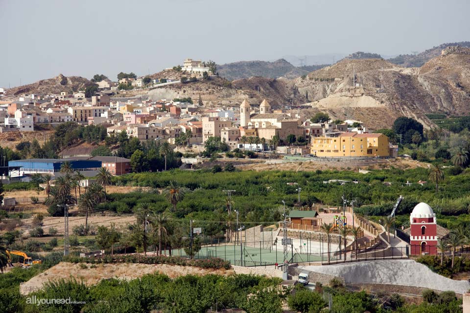 Vista de Villanueva del Río Segura  y El Gurugú de Ulea